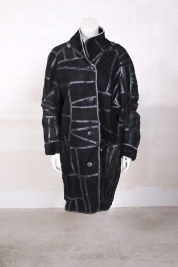 Vintage lammy coat zwart