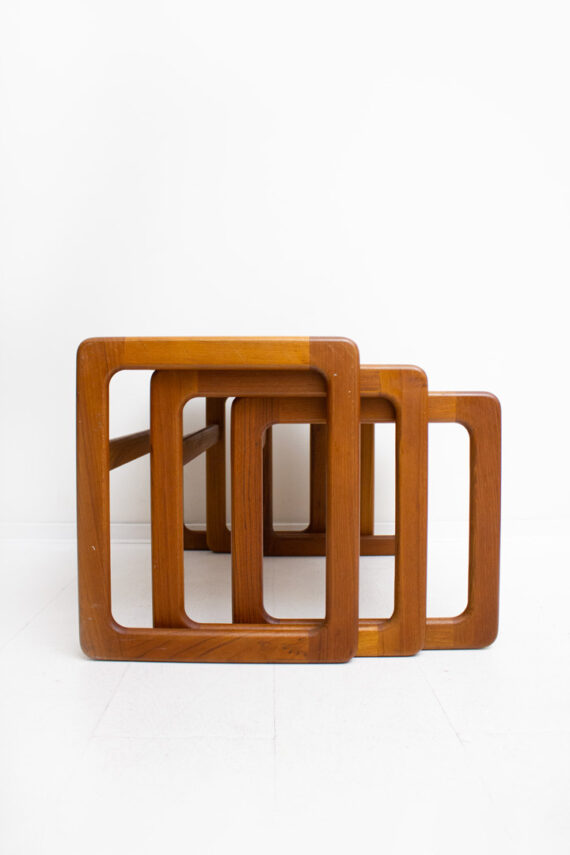 60's vintage teakhouten mimi-set