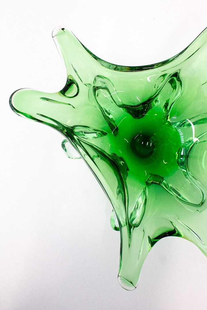 60’s Murano organische spetter fruitschaal