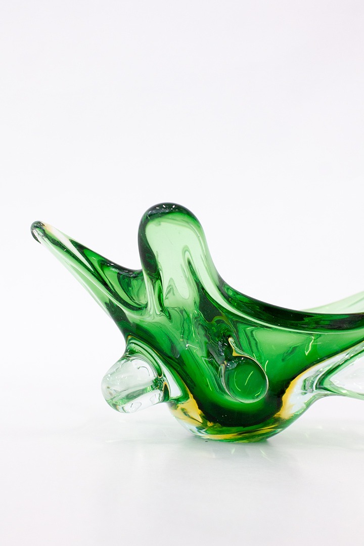 60’s Murano organische spetter fruitschaal