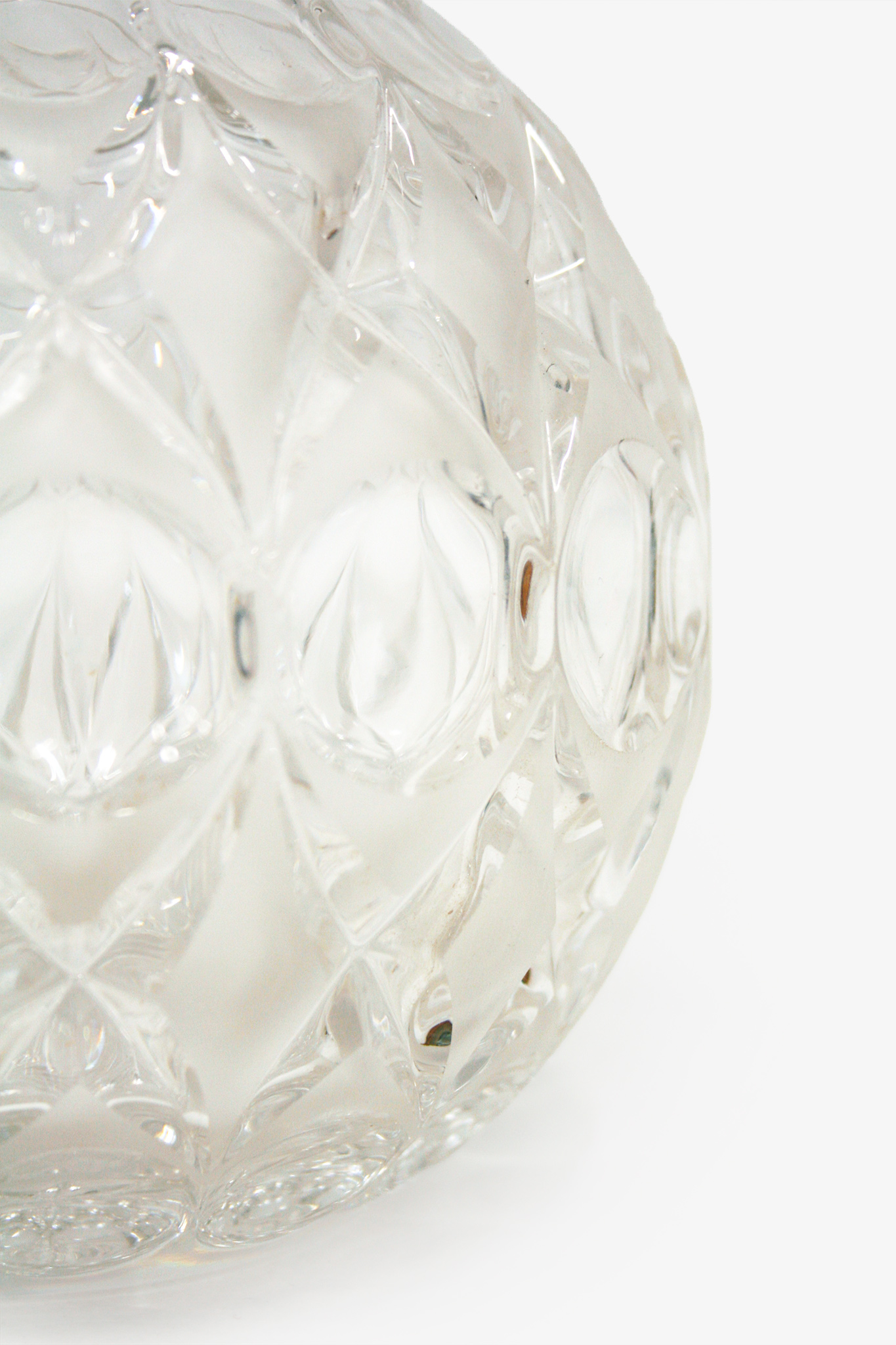 Duitse bolle gefacetteerde Nachtmann vaas