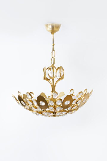 Palwa vergulde plafondlamp jaren 70