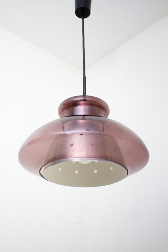 70's vintage Doria hanglamp paars