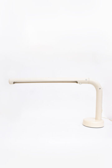 70's witte tube bureaulamp voor Atelje Lyktan