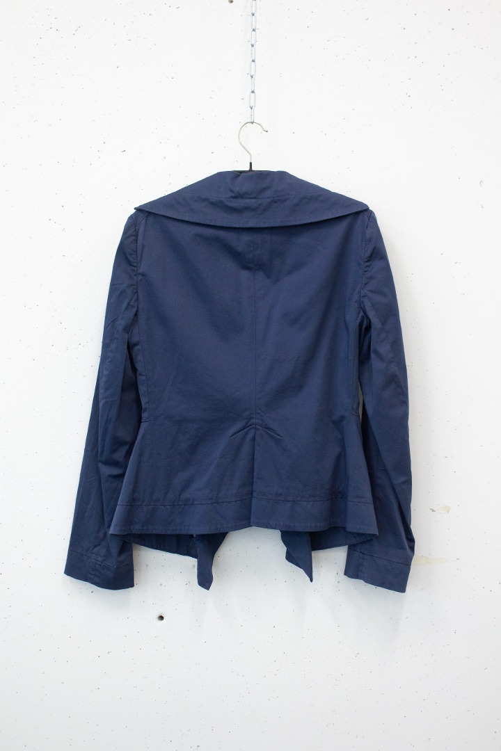 Vivienne Westwood Anglomania blauwe 90’s asymmetrische blazer