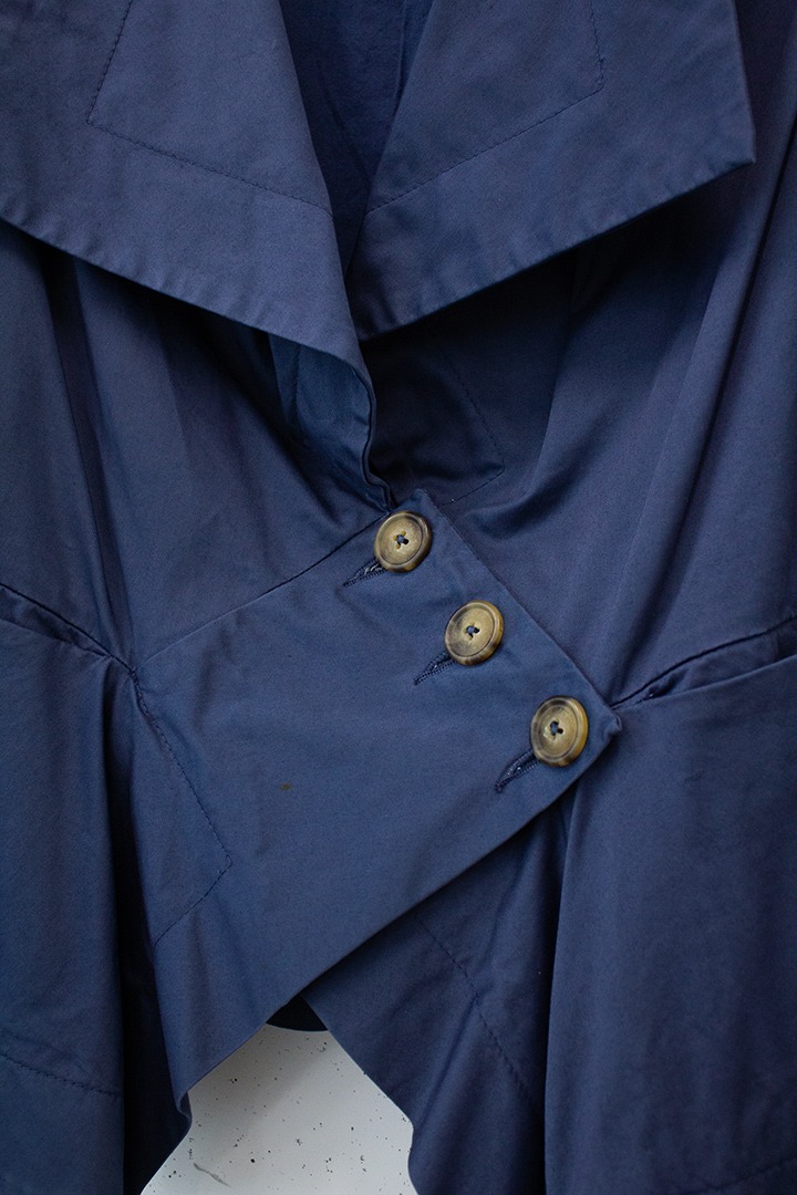 Vivienne Westwood Anglomania blauwe 90’s asymmetrische blazer