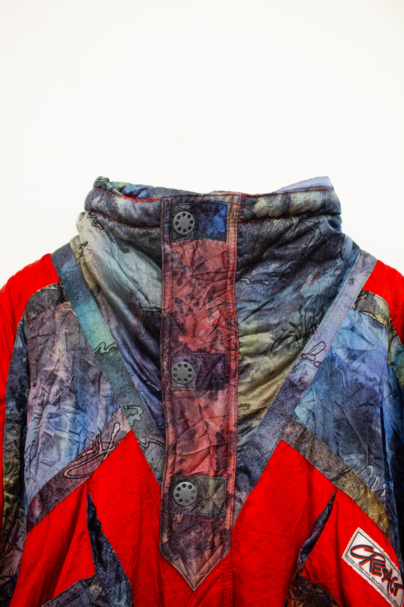 90’s rood vintage 2-delig ski-pak