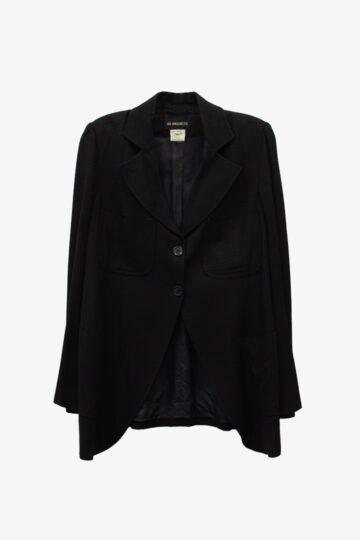 Zwart Ann Demeulemeester jasje met zigzag-patroon