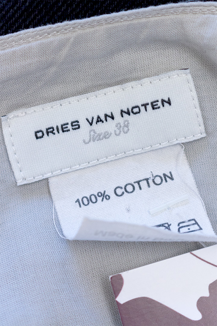 Beige rok Dries van Noten asymmetrisch met rushes