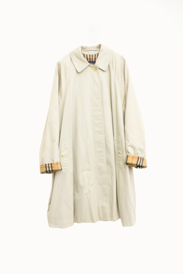 Beige vintage A-lijn Burberry trenchcoat