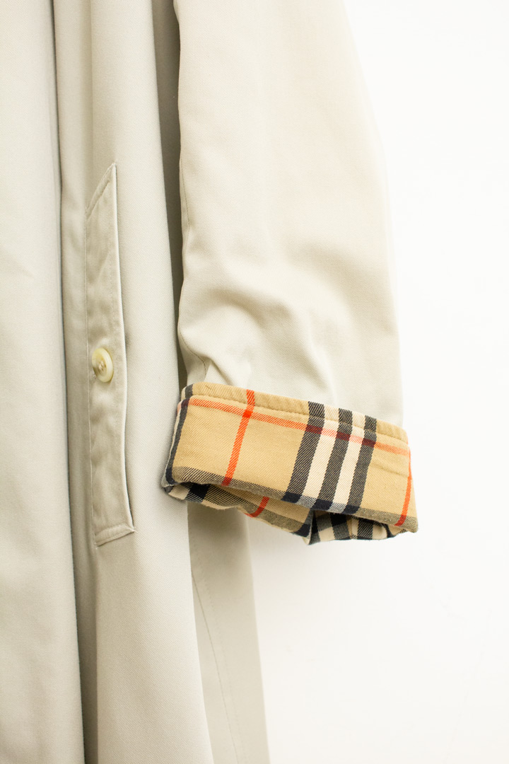 Beige vintage A-lijn Burberry trenchcoat