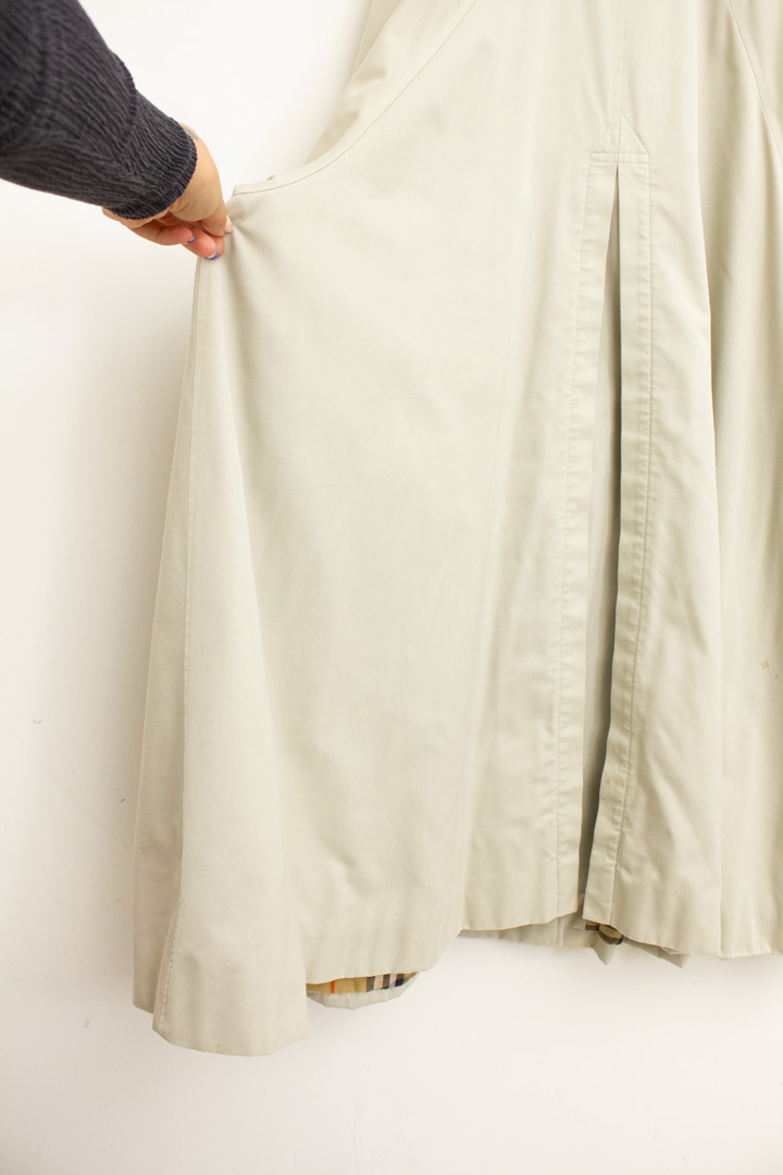Beige vintage A-lijn Burberry trenchcoat