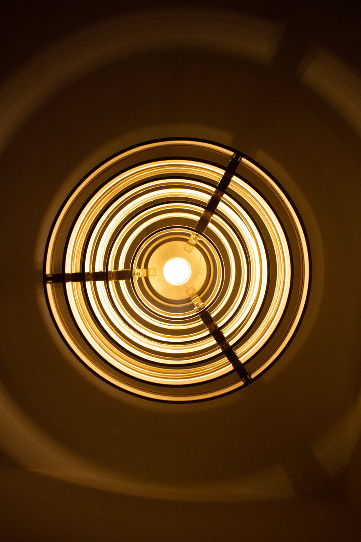 Vintage retro metalen Space-Age hanglamp