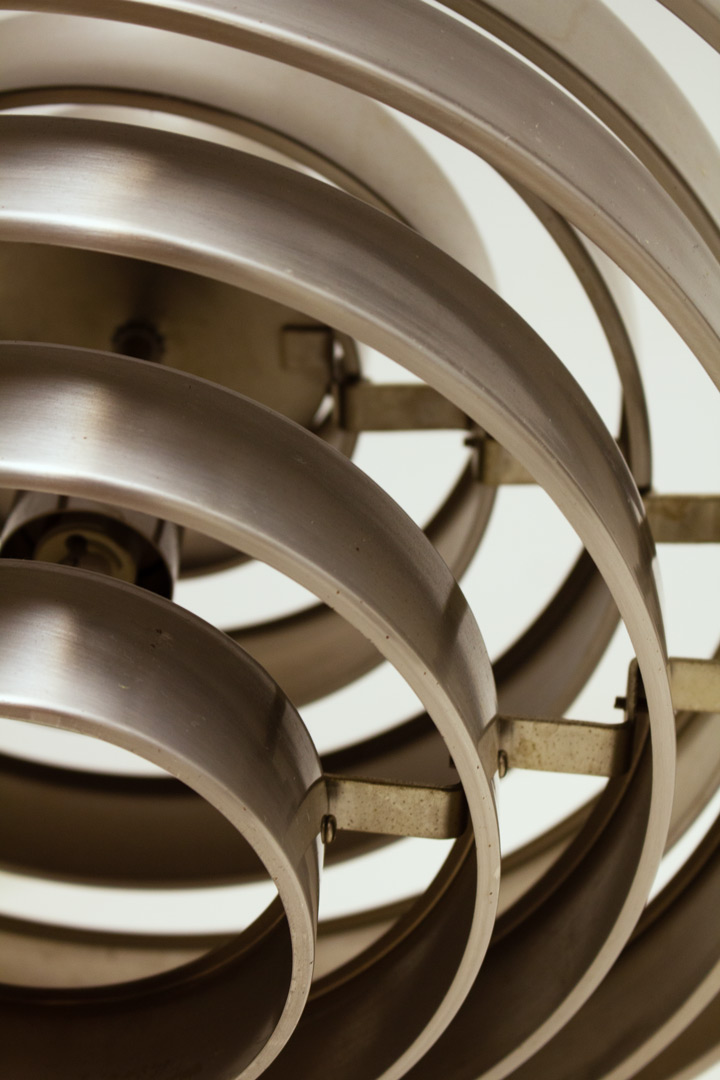 Vintage retro metalen Space-Age hanglamp