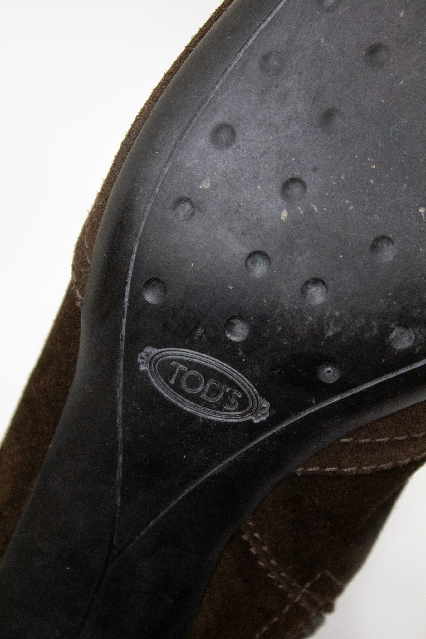 Bruine suède Tod’s kitten heel laarzen