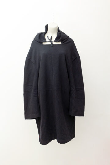 Comme des Garcons AD1996 zwarte wollen hooded cape