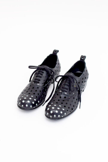 Comme des Garçons geperforeerde zwarte veterschoenen maat 39