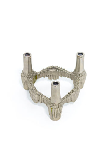 Fritz Nagel stapelbare kandelaar met textuur vintage