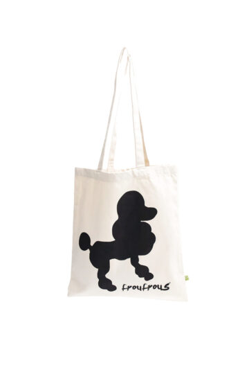 Froufrou's canvas tas Poedel van bio katoen