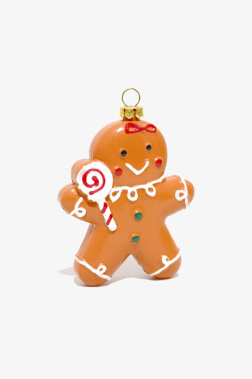 Gingerbread man kerstbal