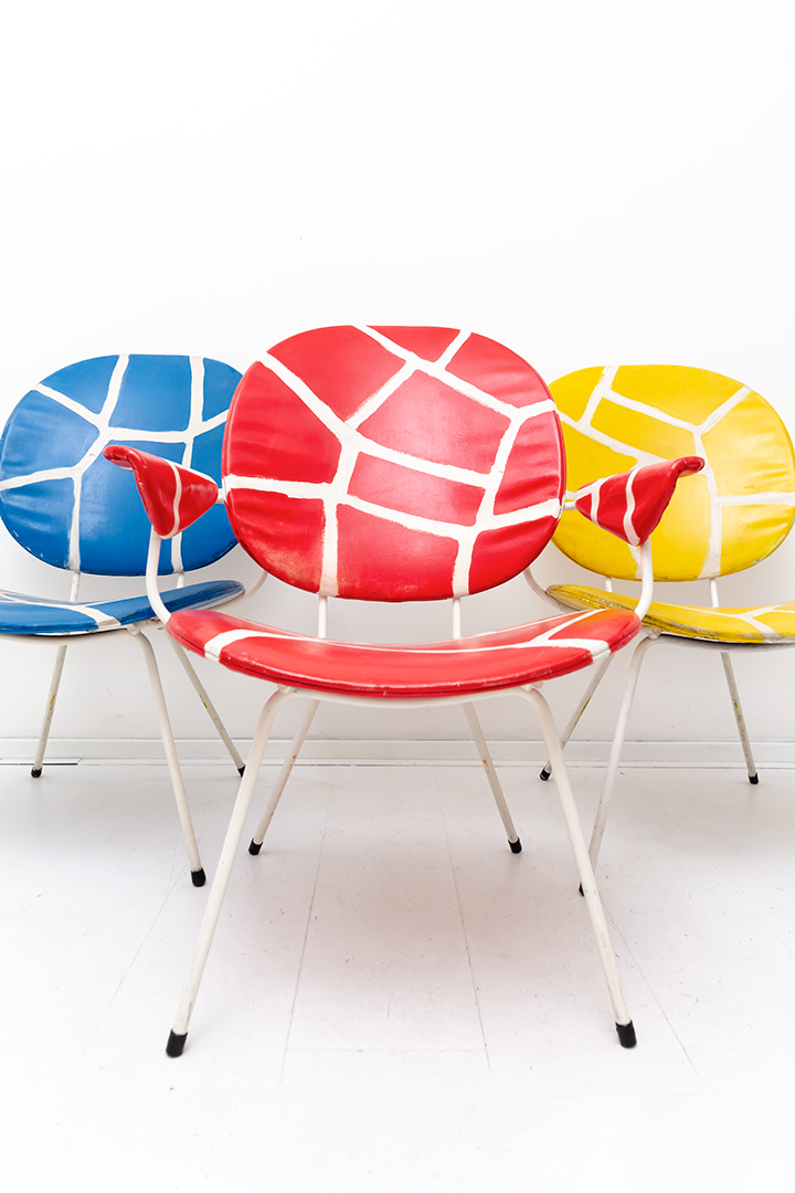 Gispen 302 Easy Chairs voor Kembo stoelen