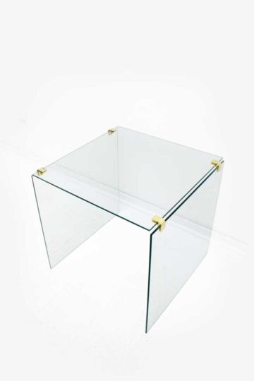 Glazen bijzettafel Galotti Radice-stijl