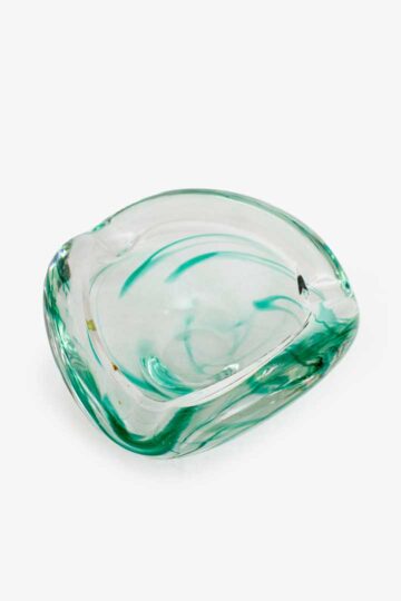 Glazen organische groen transparante Murano asbak