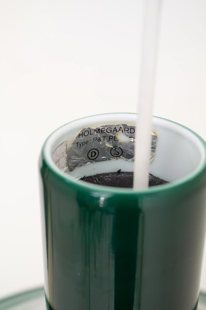 Holmegaard P&T Pendel vintage glazen lampenkap