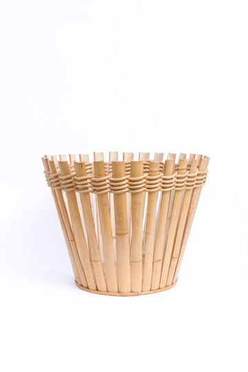 Grote Rohé bloempot of mand van bamboe