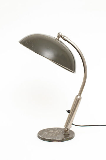 Hala Busquet P-144 legergroene bureaulamp jaren 50 landmacht