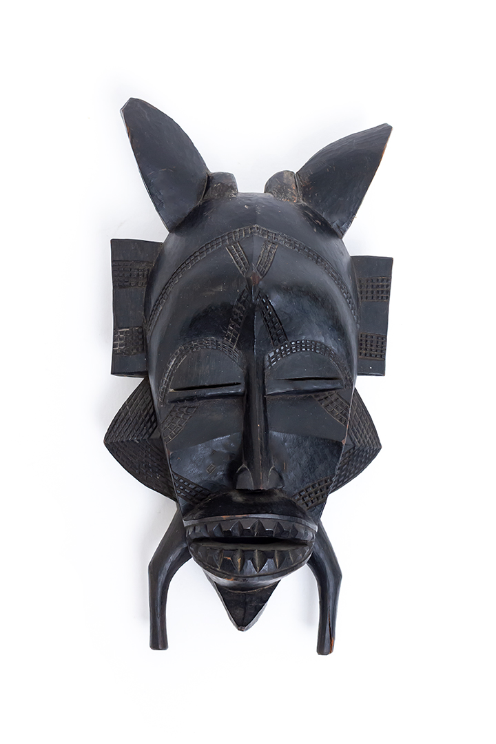 Houten masker Kpeliyee handgemaakt Senufo Poro Ivoorkust