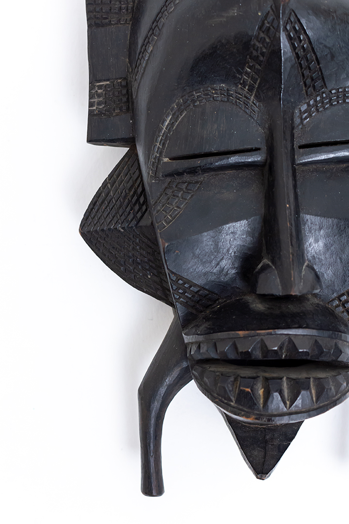 Houten masker Kpeliyee handgemaakt Senufo Poro Ivoorkust