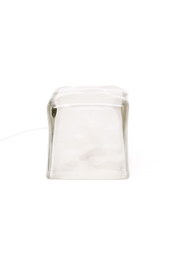 Ikea Iviken lamp ijsblok van glas jaren 90