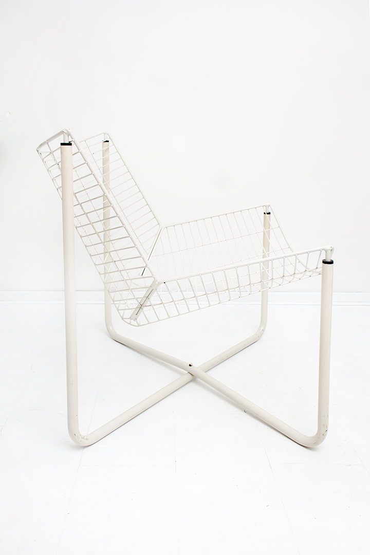 Ikea Järpen Niels Gammelgaard draadstoel fauteuil wit