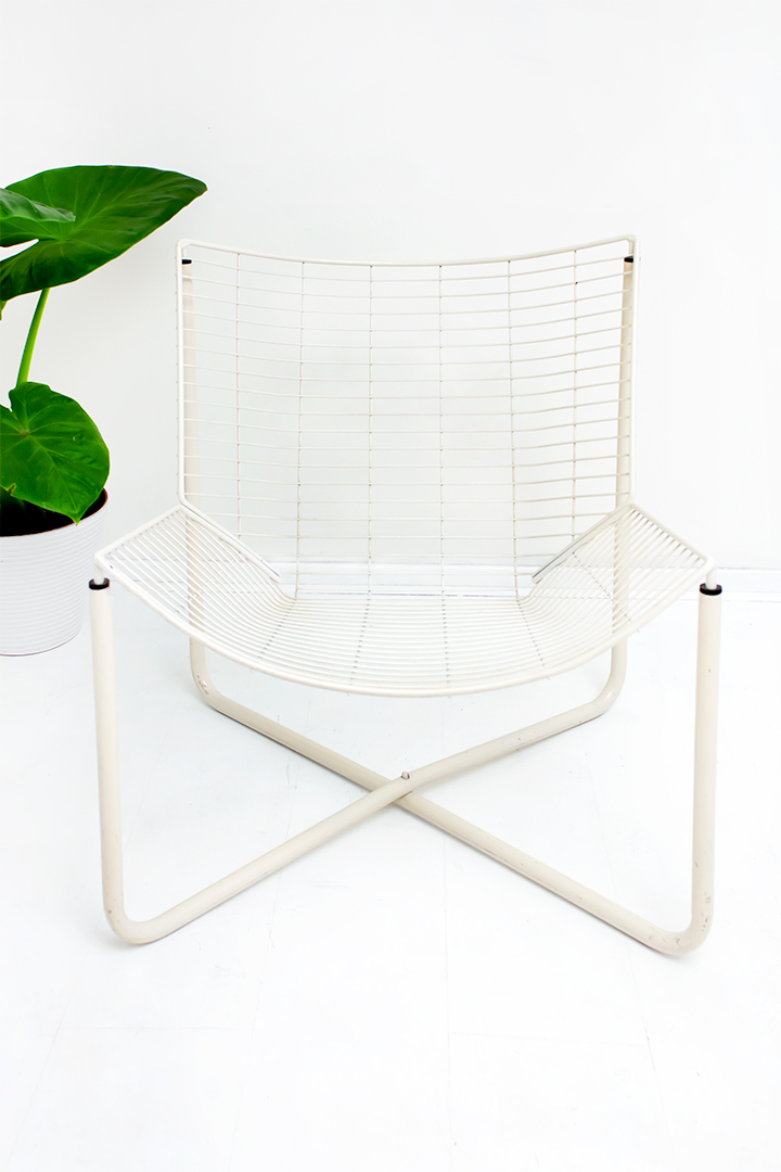 Ikea Järpen Niels Gammelgaard draadstoel fauteuil wit