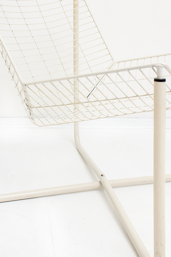 Ikea Järpen Niels Gammelgaard draadstoel fauteuil wit