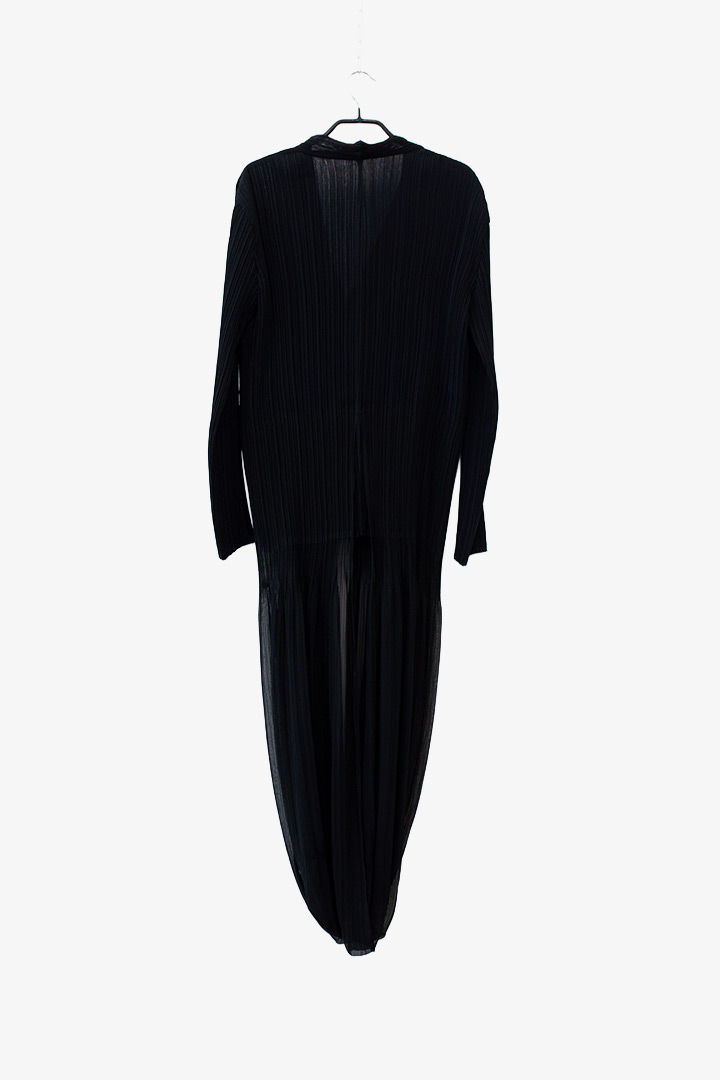 Issey Miyake Homme Plisse SS23 (Satoshi Kondo) blouse met lange achterkant