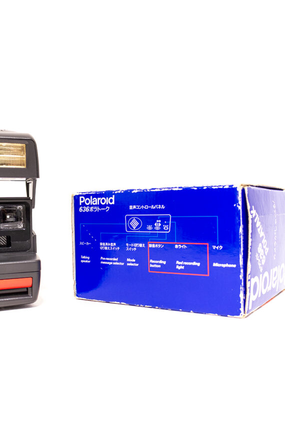 Japanse Polaroid 636 Polatalk + originele doos + handleiding