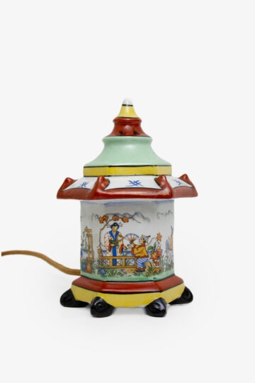 Elka GDR vintage porseleinen parfumlamp pagode
