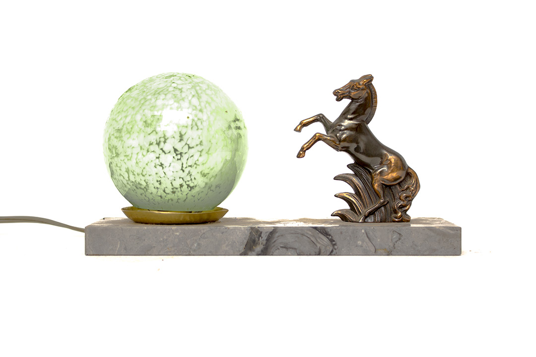 Jaren 30 Art Deco marmeren voet