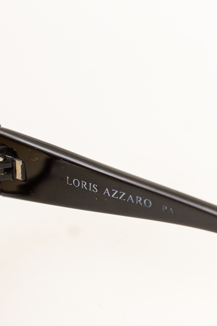 Jaren 80 zonnebril Loris Azzaro Paris met luipaard-print