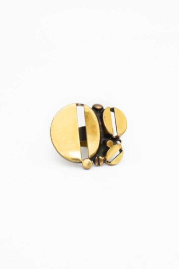 Jorma Laine Finland 70s modernistische ring koper