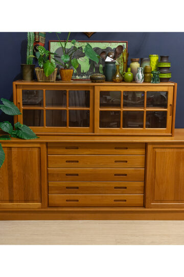 Mobel Kraft teak houten dressoir en wandkast