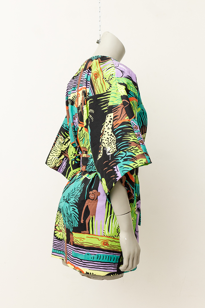 Kimono jas met jungleprint - Handgemaakt door Froufrou's