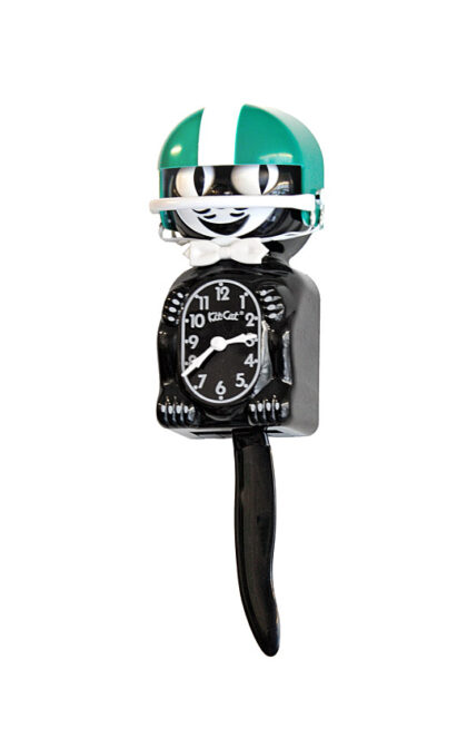 Kit-Cat klok baseball helm groen wit