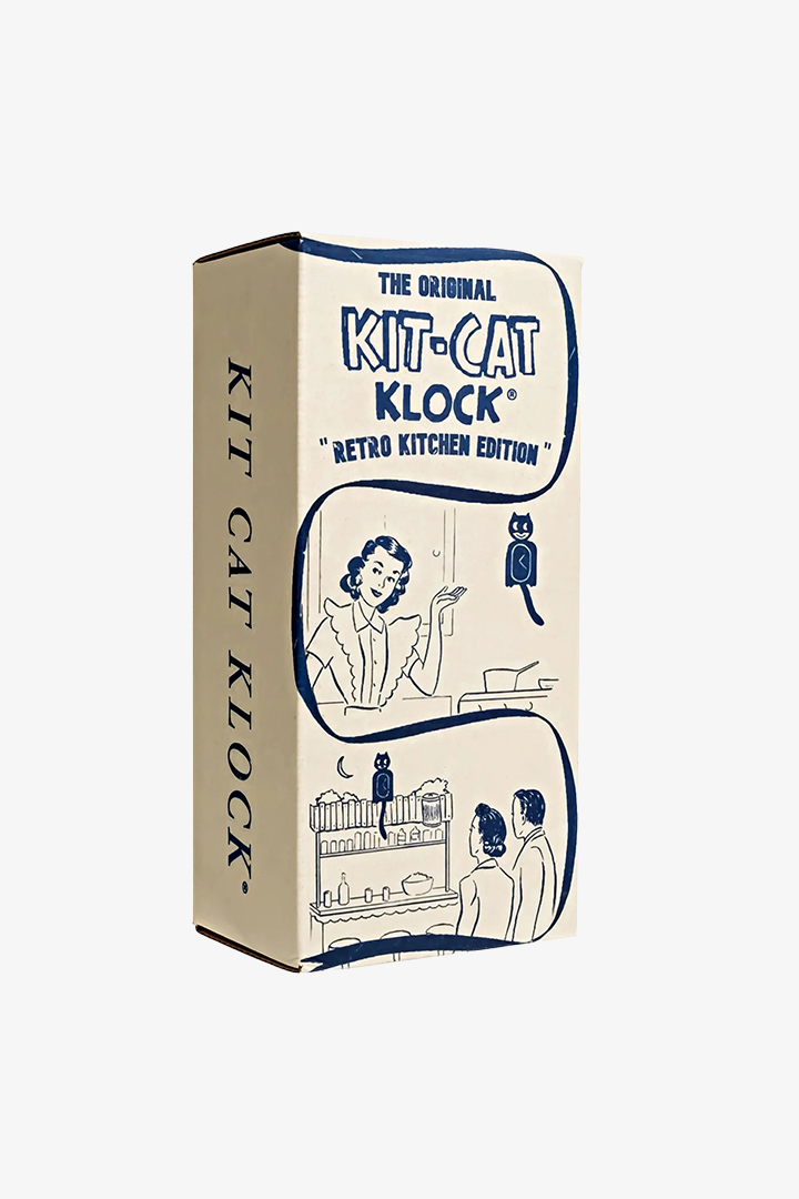 Kit-Cat klok Retro Black Kitchen Edition - Afbeelding 4