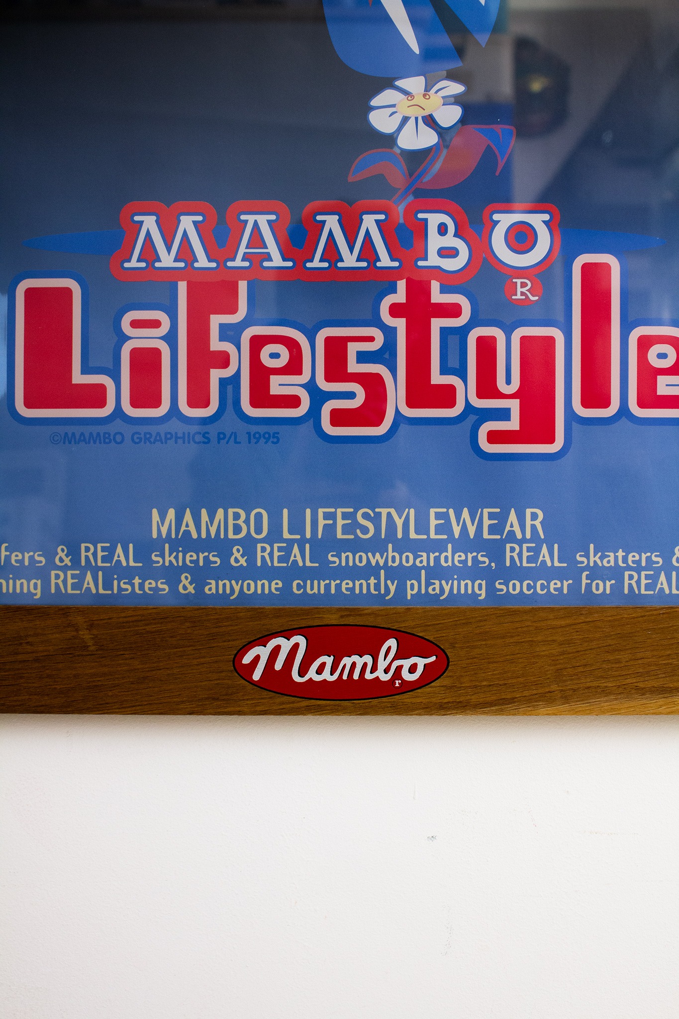 Unieke collectable 1995 Mambo Lifestyle poster in originele lijst