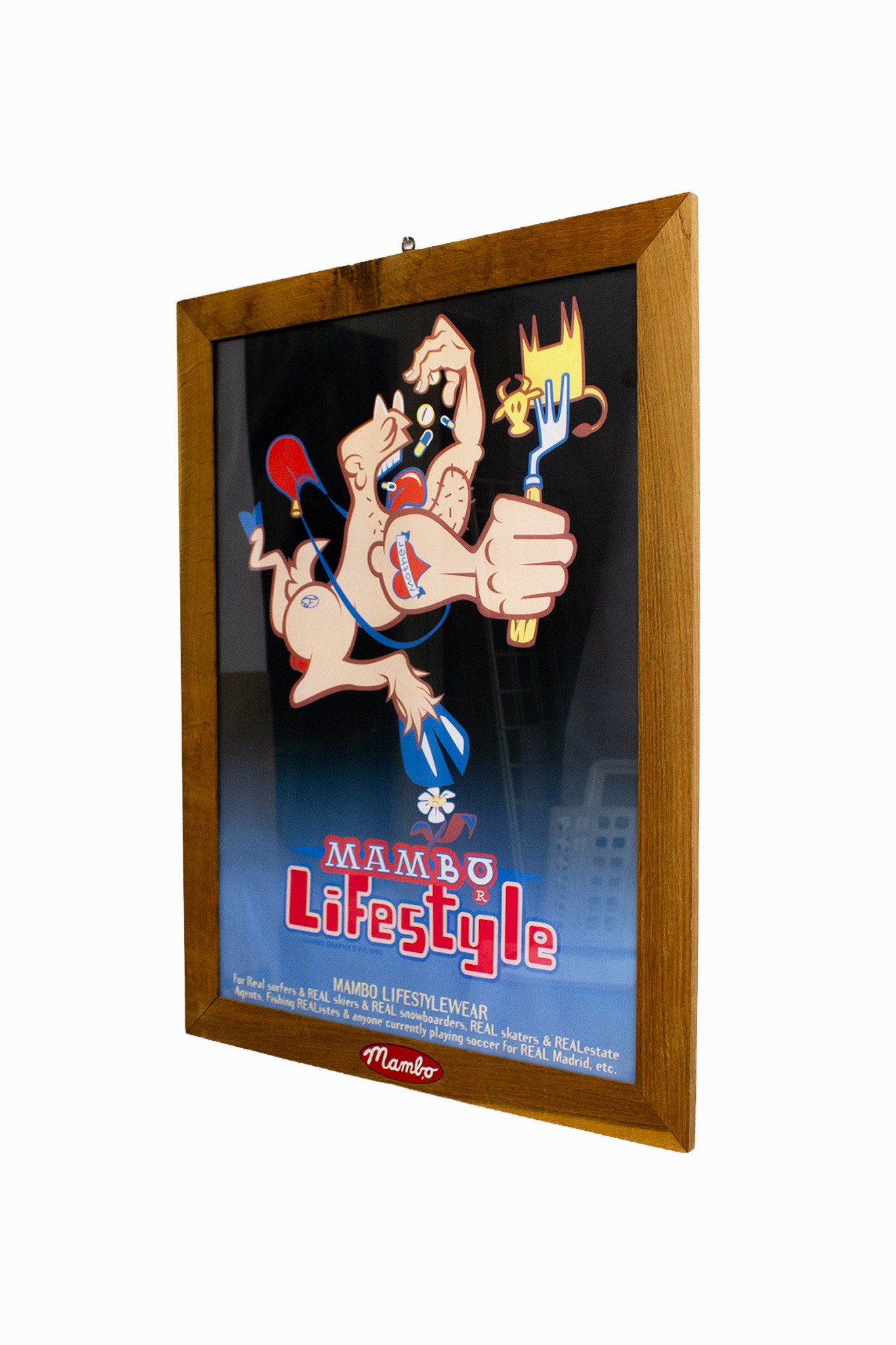 Unieke collectable 1995 Mambo Lifestyle poster in originele lijst