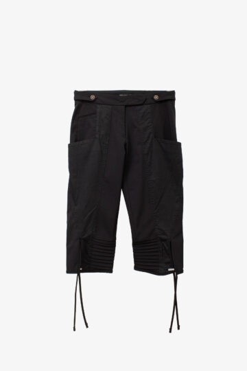 Marithé + François Girbaud zwarte katoenen capri broek