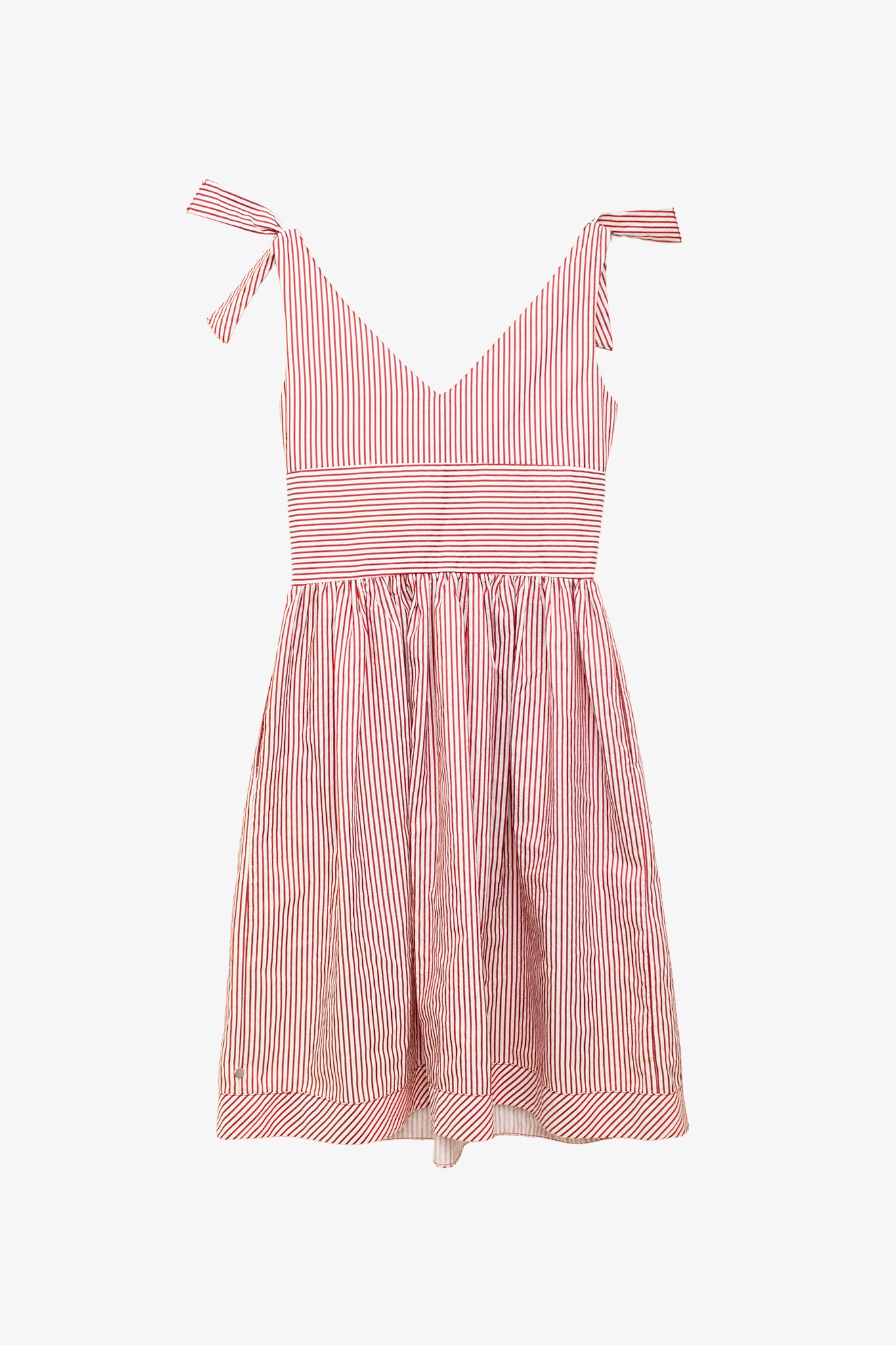 Rood wit gestreept Moschino Jeans jurkje